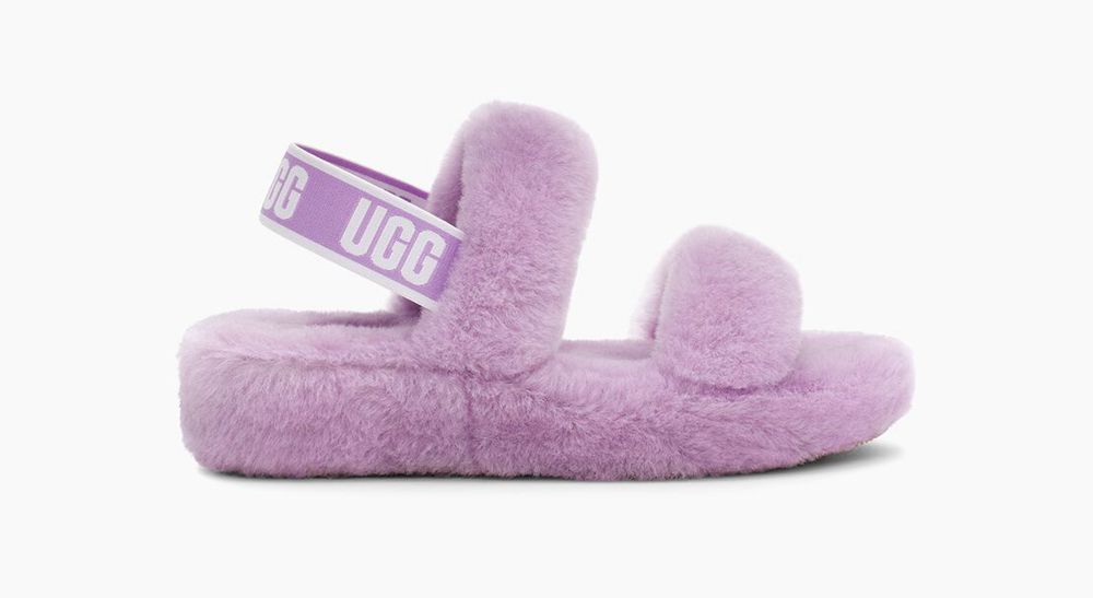 Ugg Slipper Womens - Ugg Oh Yeah Purple - 618MSWKDH